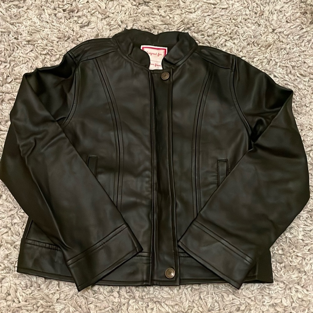2017 Gymboree “Tails of the City” Faux-Leather Jacket, Size S(5-6)